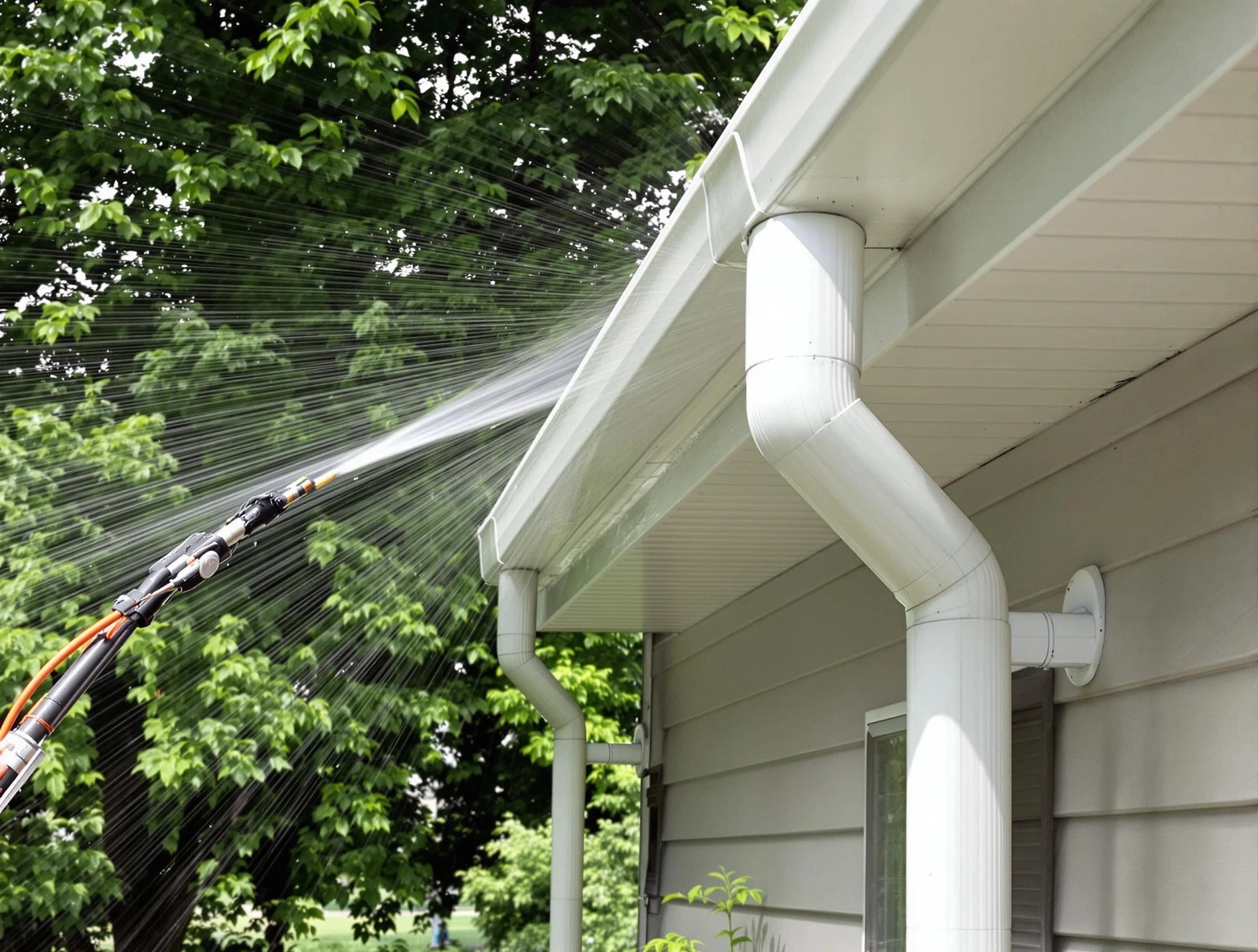 Cleared gutters by Garfield Heights Roofing Company for a clean drainage system in Garfield Heights, OH