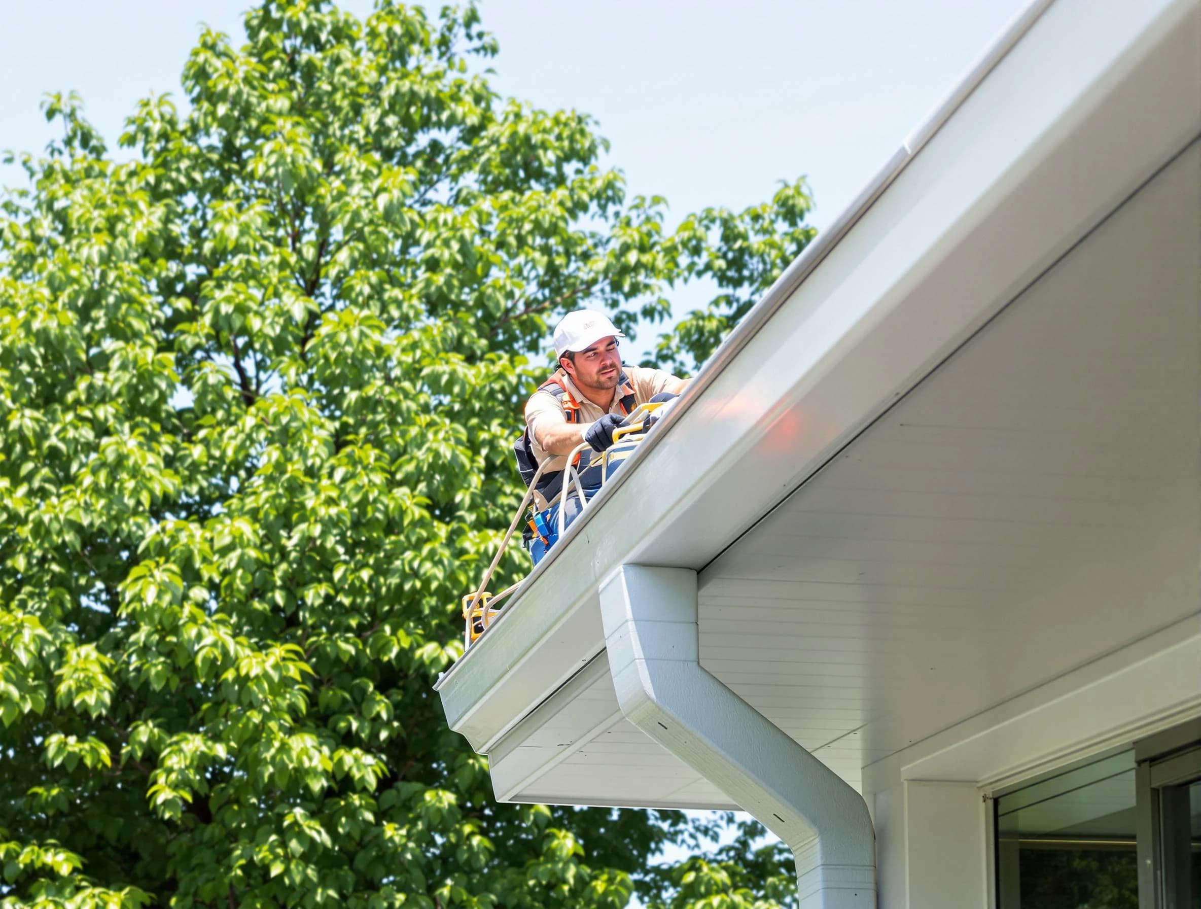Garfield Heights Roofing Company expert examining roof shingles in Garfield Heights, OH