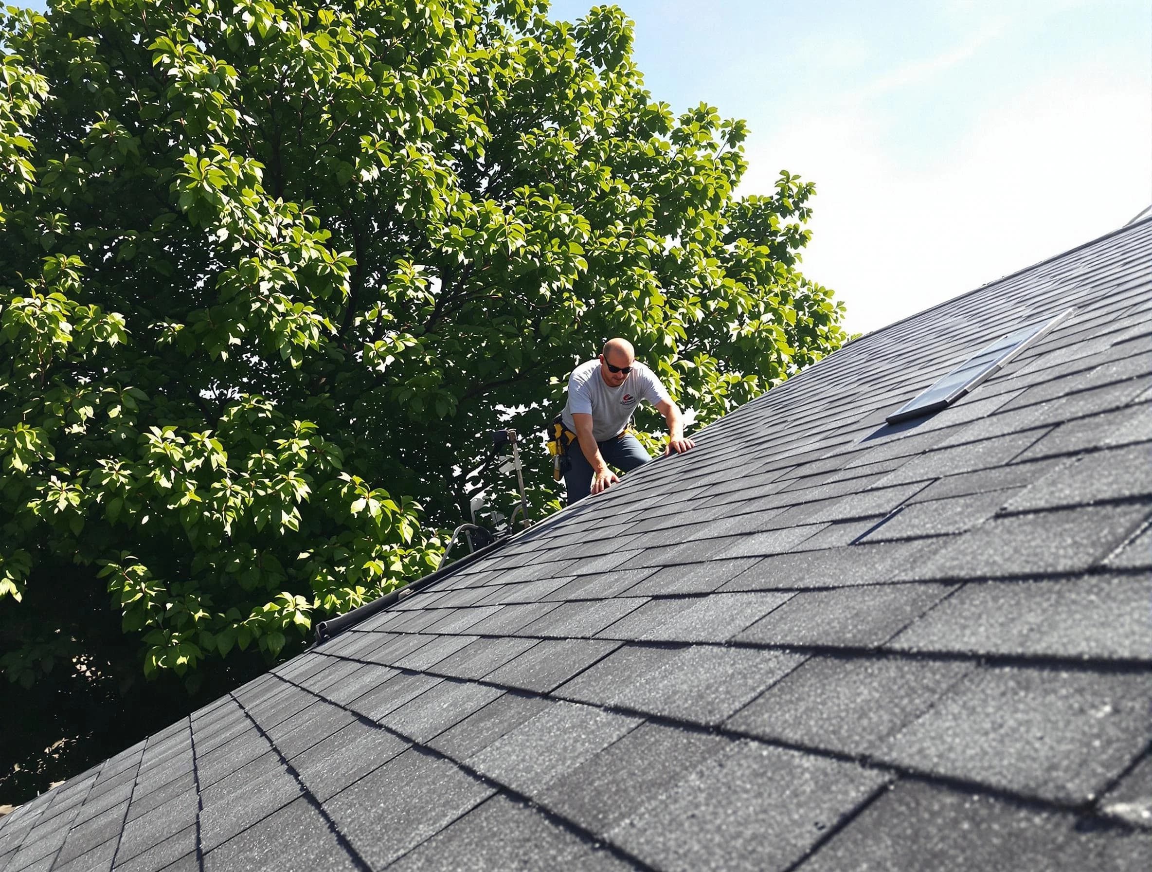Certified roofers from Garfield Heights Roofing Company working in Garfield Heights, OH