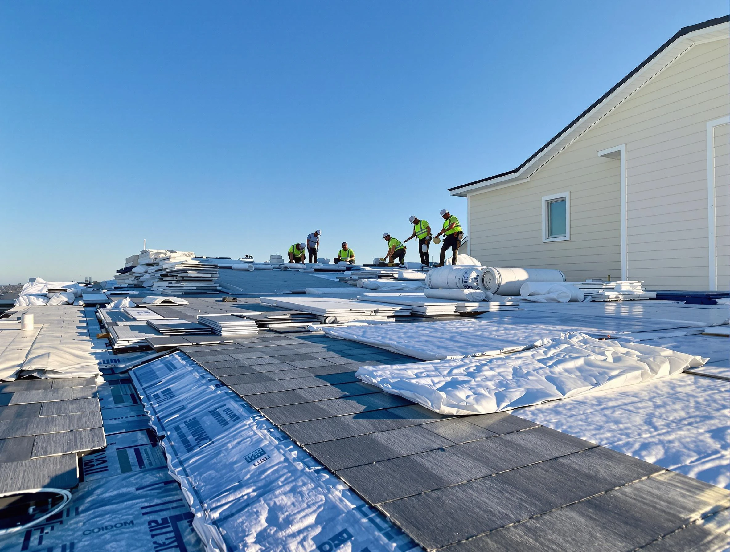 Finished roof installation project by Garfield Heights Roofing Company in Garfield Heights, OH